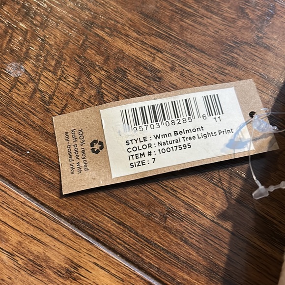 TOMS Belmont Natural Tree Lights Print  Flat Shoes NEW Size 7 NWT - Picture 5 of 6